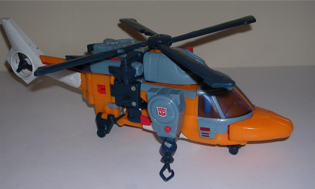 blue helicopter transformer toy